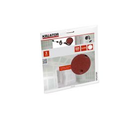 KRT232009 Papel de lija cartón yeso circular Ø 225mm g240 5pcs