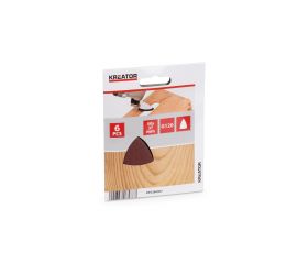 KRT280007 Papel de lija triangular 50x37mm g120 - 6 uds.