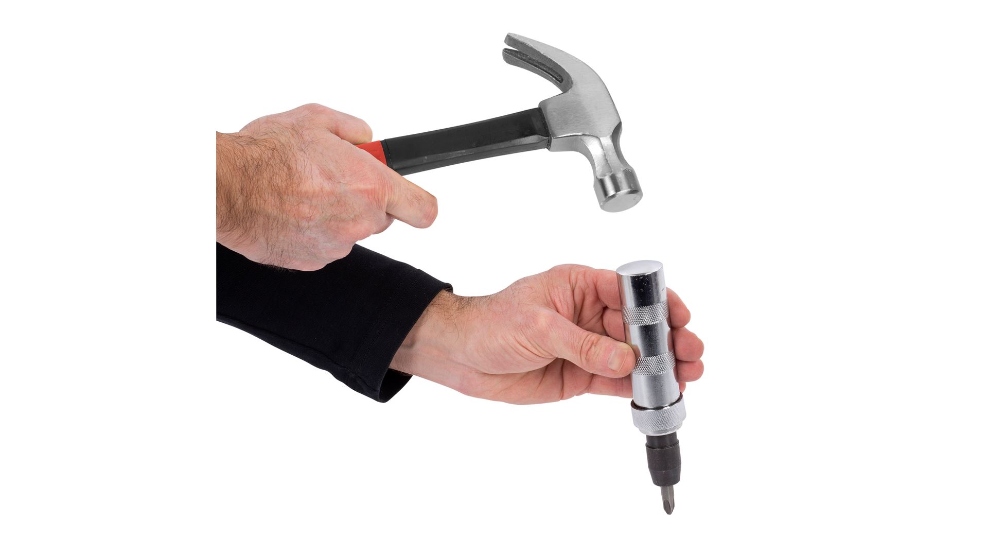 KRT410003 Destornillador de impacto + 4 bits