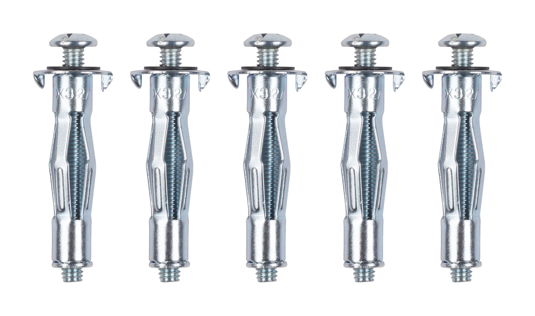 KRT619003 Anclaje para paredes huecas 5pcs 4x32mm