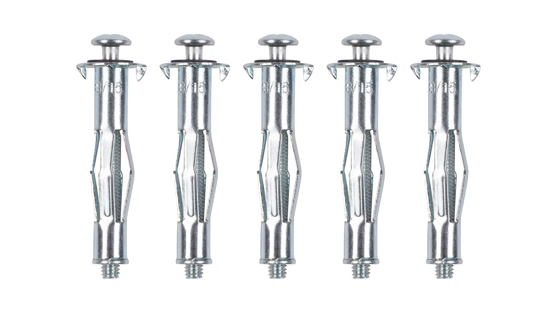 KRT619004 Anclaje para paredes huecas 5pcs 4x38mm