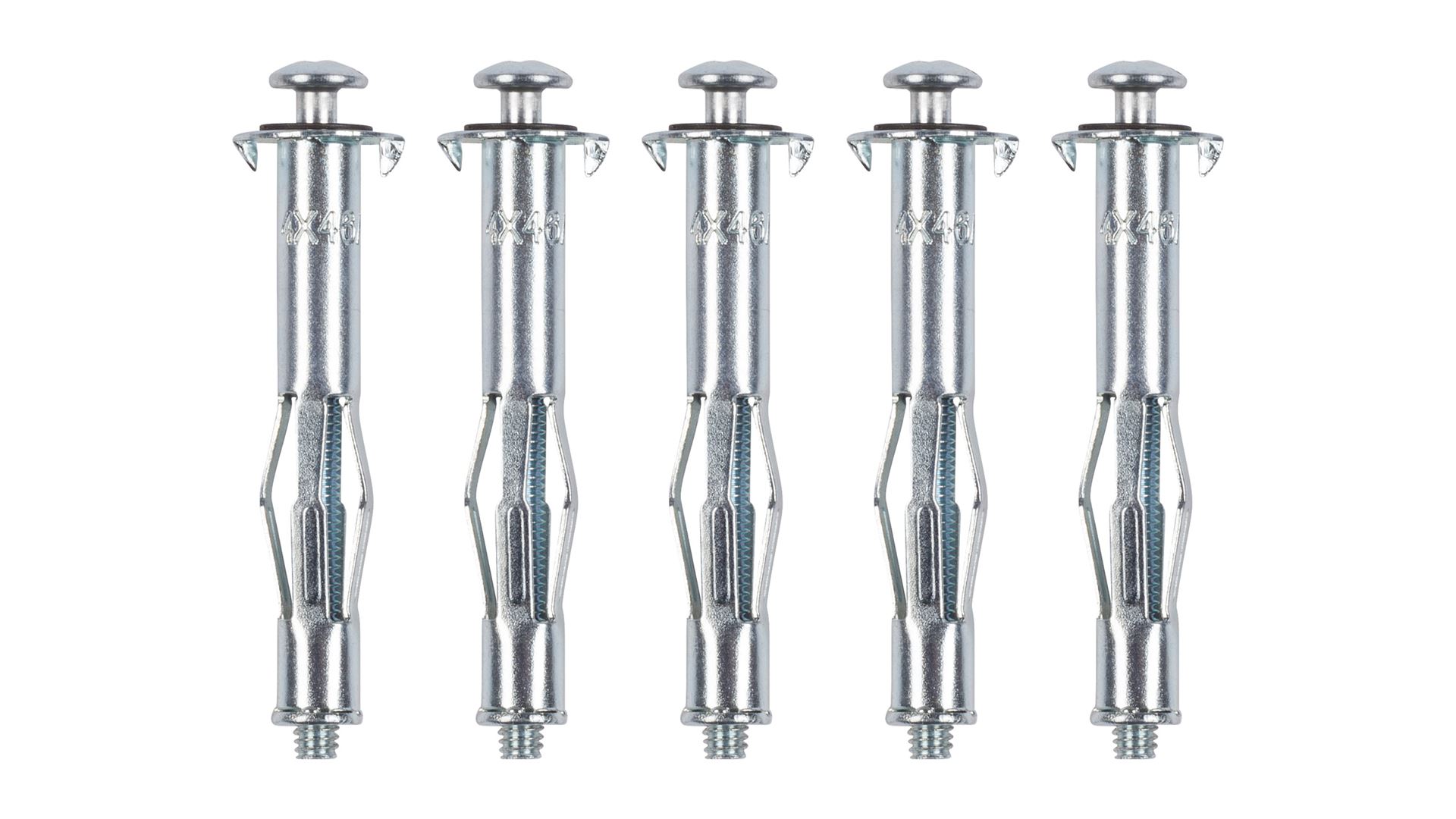 KRT619005 Anclaje para paredes huecas 5pcs 4x46mm