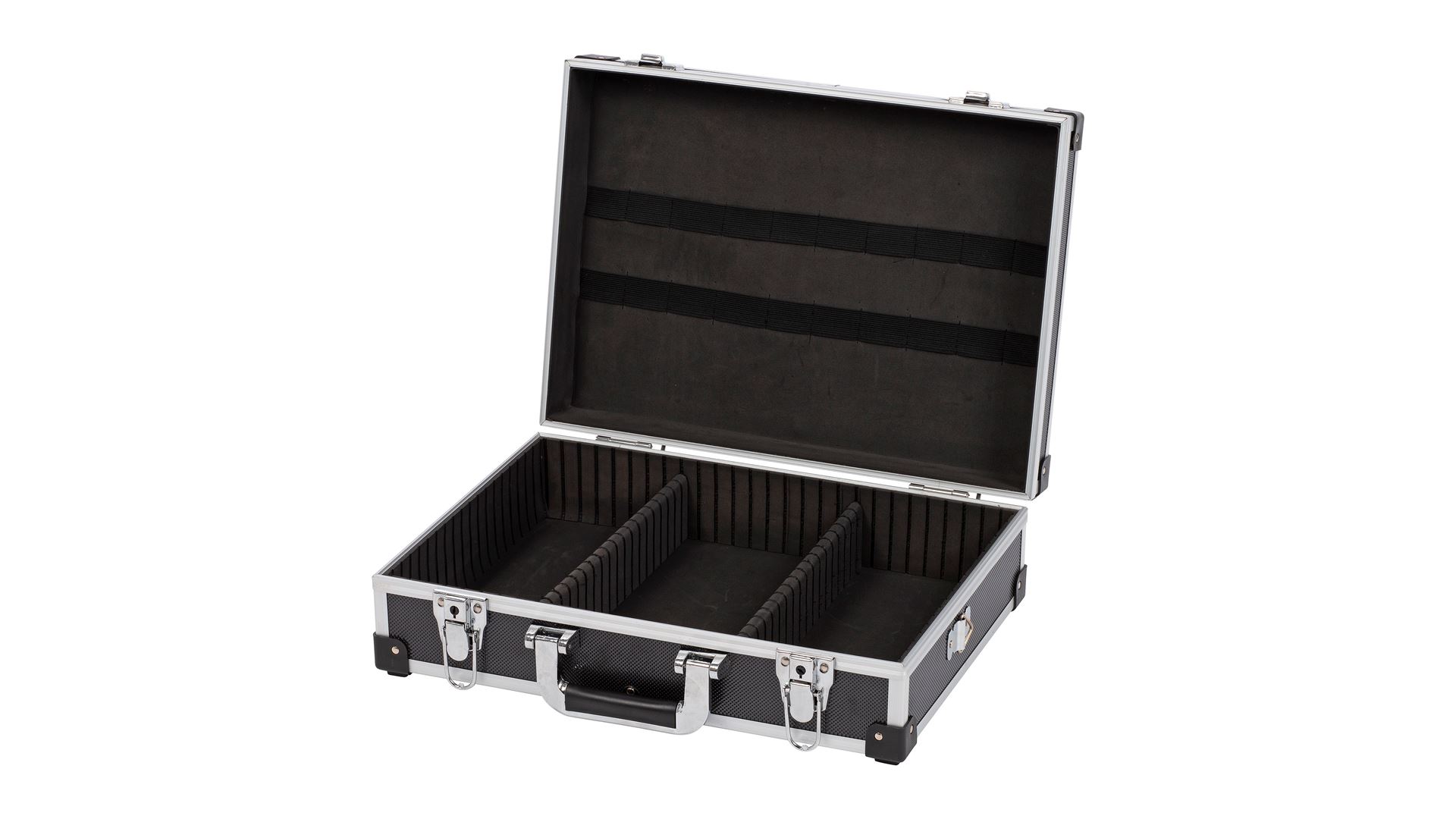 KRT640101B Maleta de aluminio 420x125x300mm negro