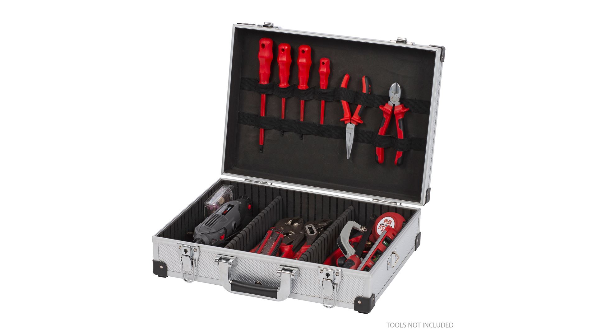 KRT640101S Maleta de aluminio 420x125x300mm plata