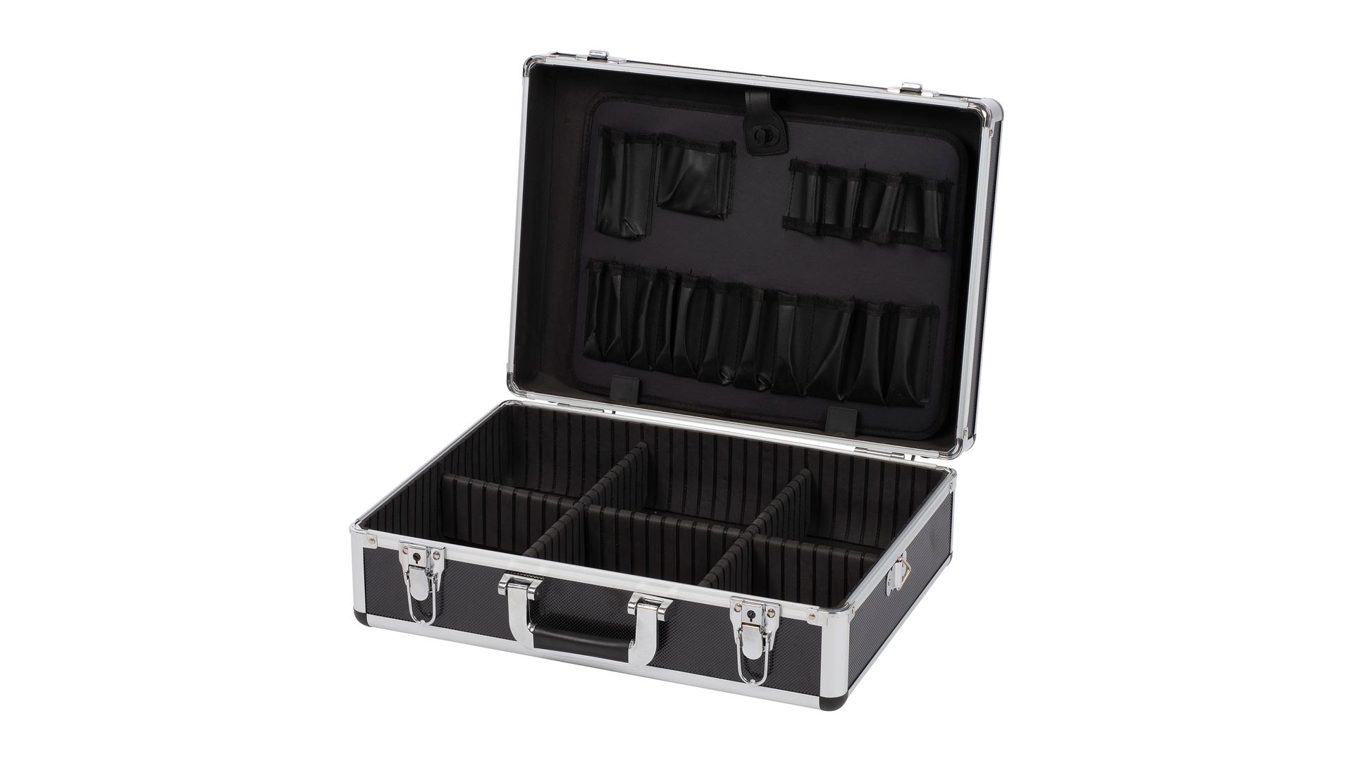 KRT640102B Maleta de aluminio 460x155x330mm negro