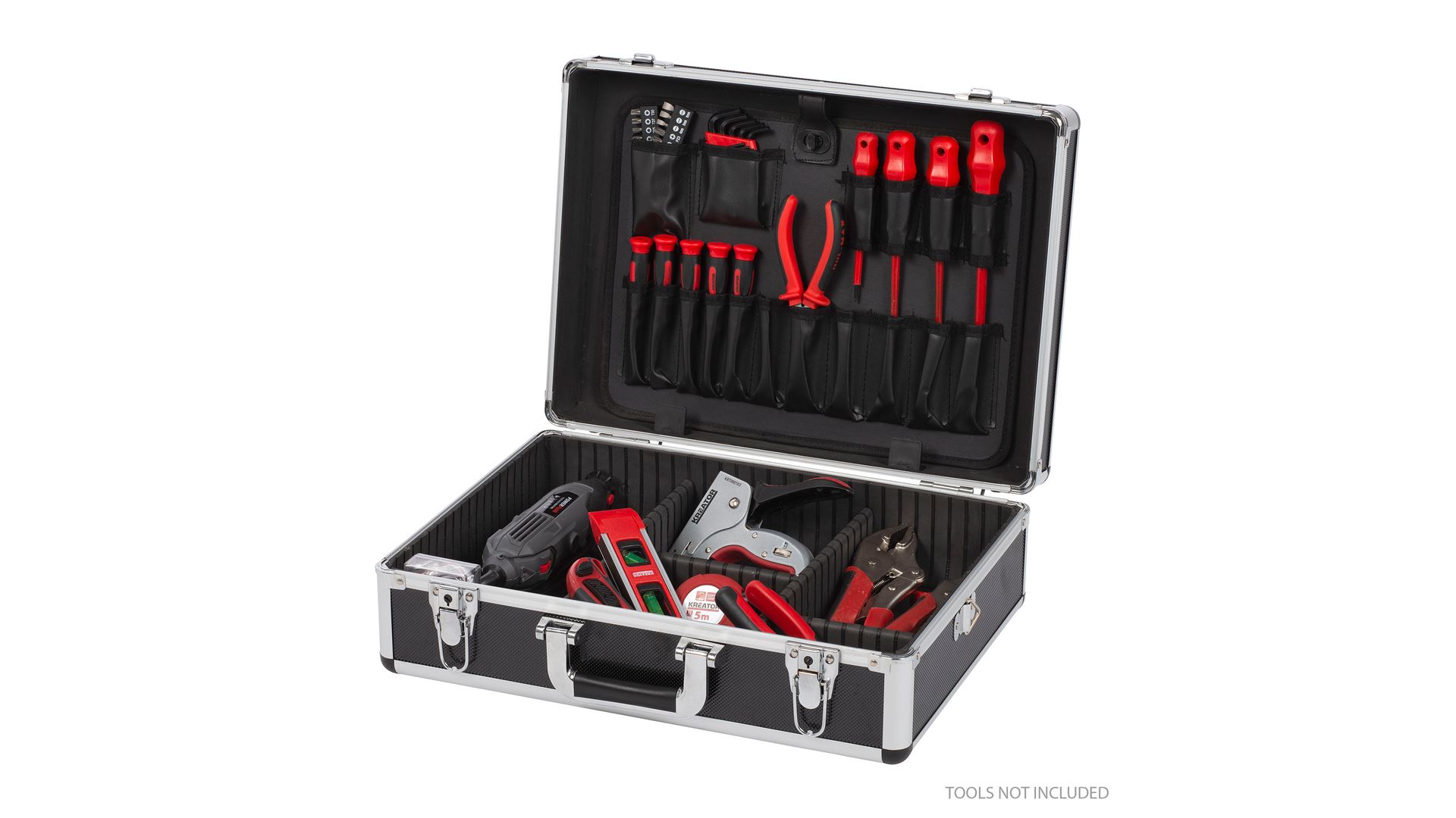 KRT640102B Maleta de aluminio 460x155x330mm negro