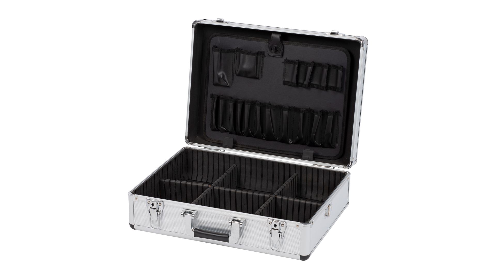 KRT640102S Maleta de aluminio 460x155x330mm plata