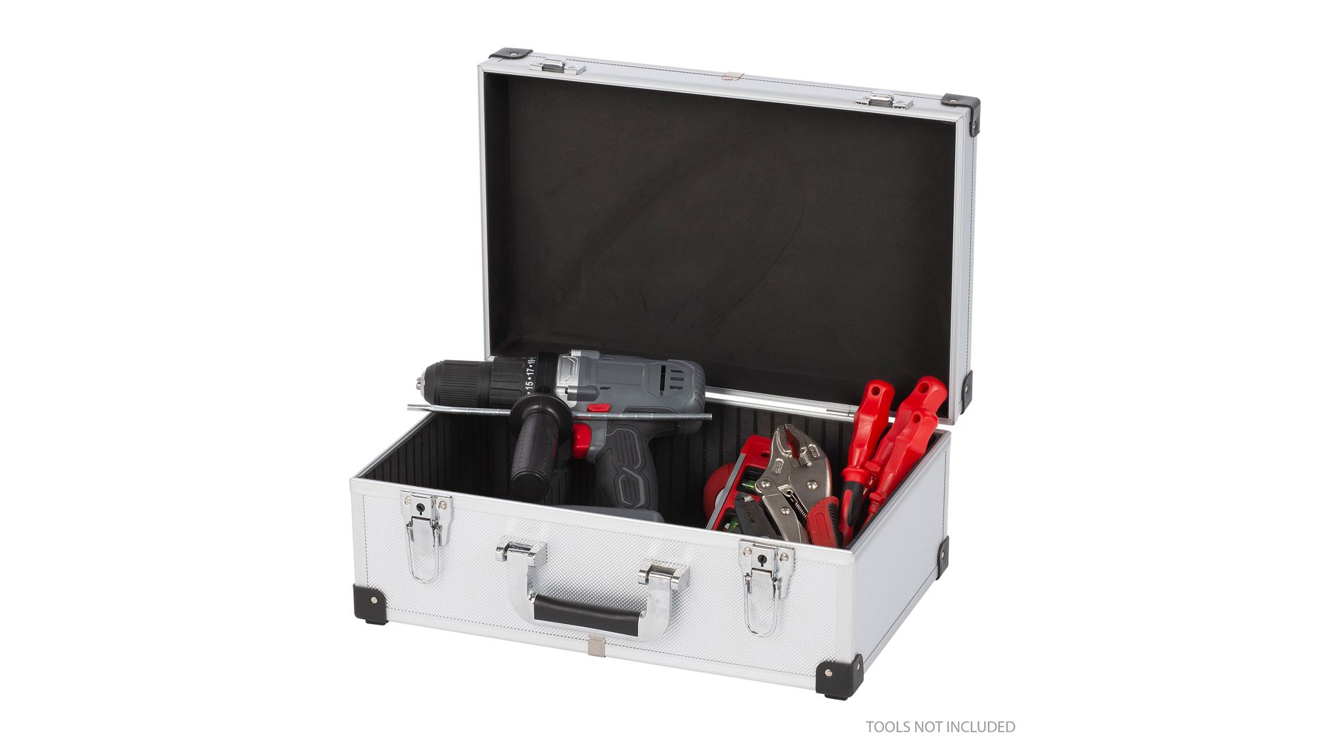 KRT640260S Maleta de aluminio 420x265x173mm plata