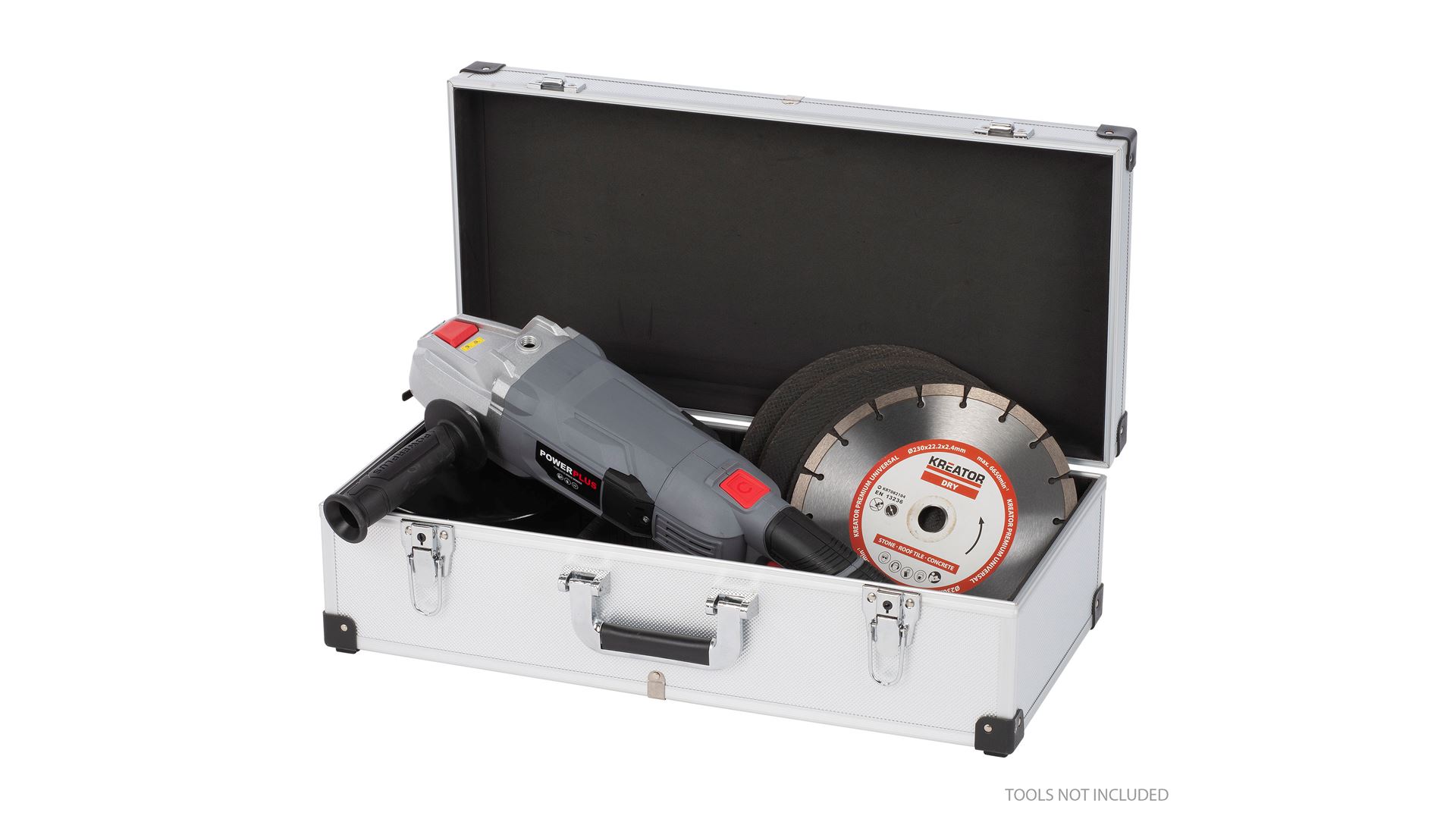 KRT640280S Maleta de aluminio 560x265x173mm (80CD's) plata