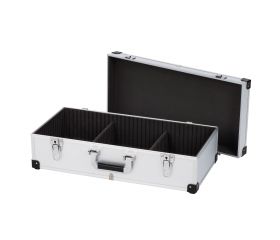 KRT640280S Maleta de aluminio 560x265x173mm (80CD's) plata