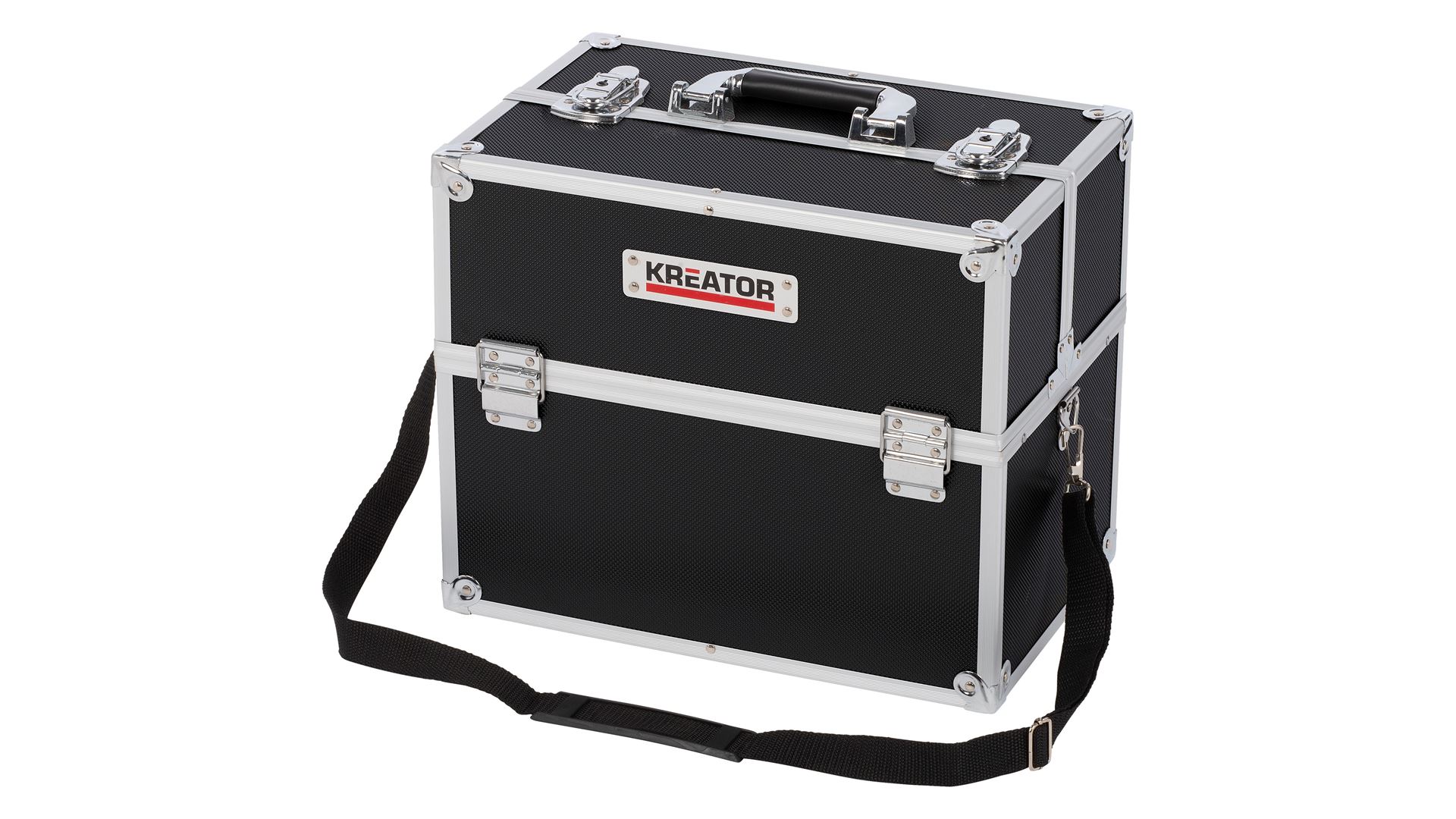 KRT640301B Maleta de aluminio 360x300x230mm negro