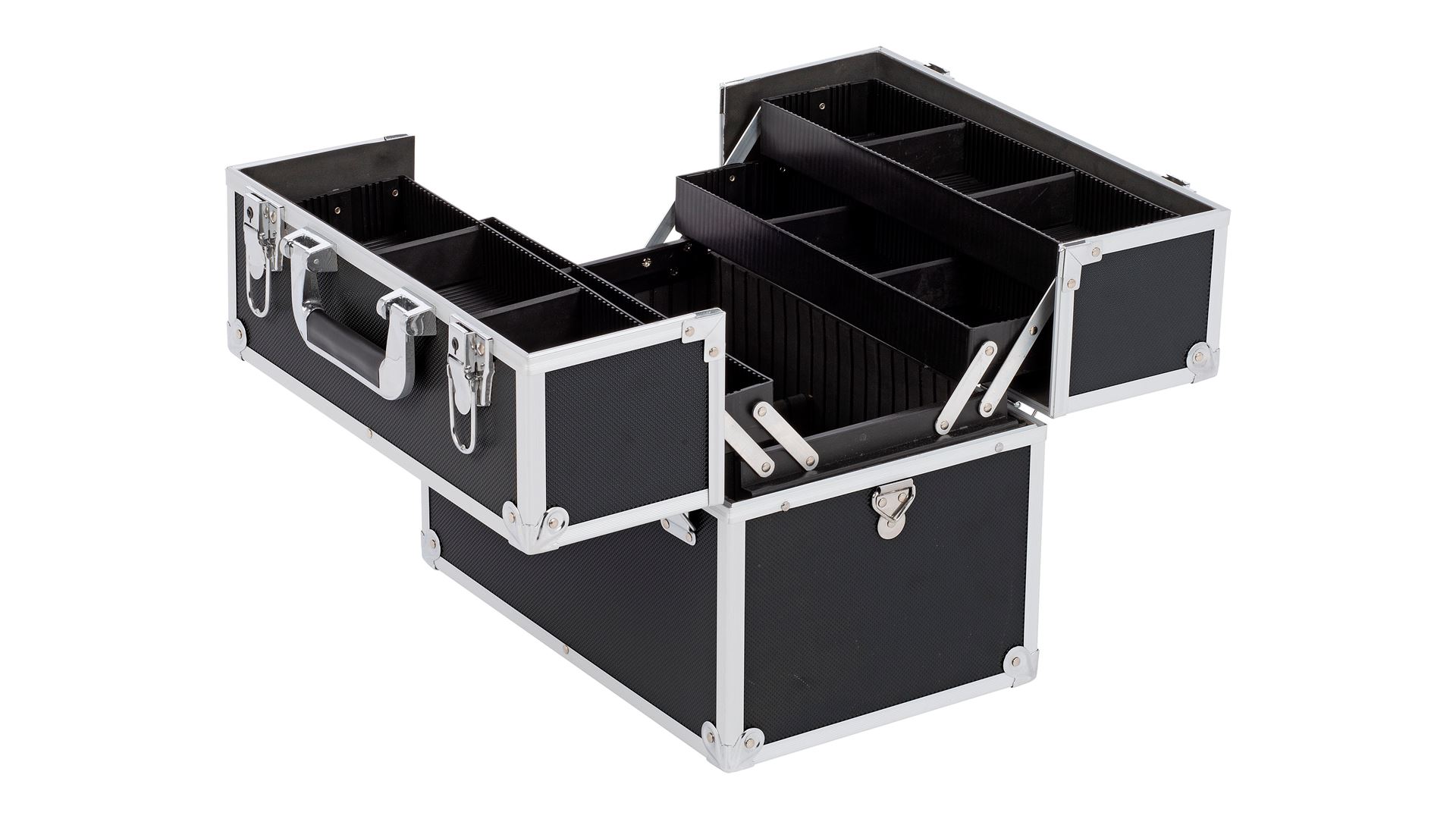 KRT640301B Maleta de aluminio 360x300x230mm negro