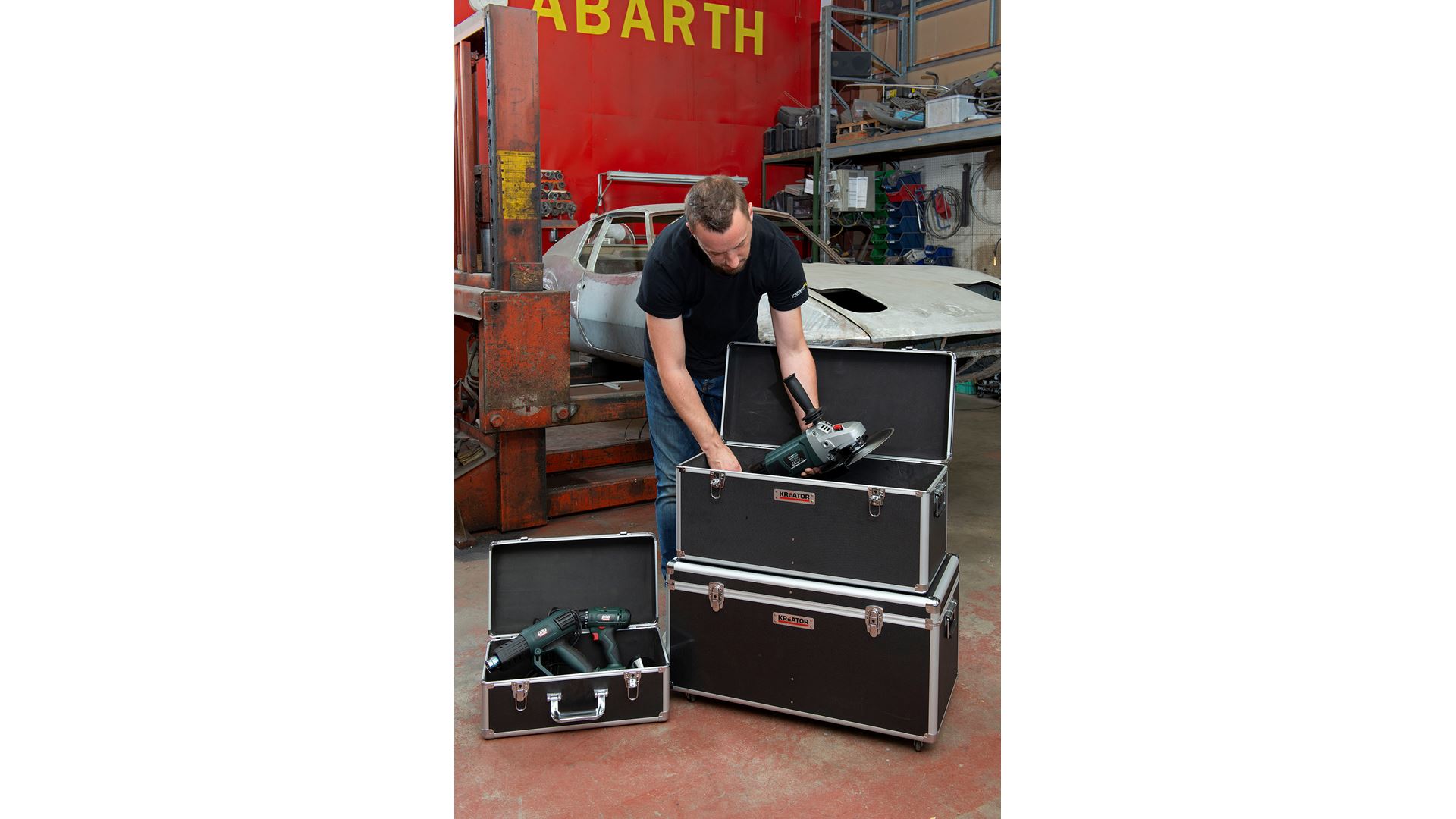 KRT640501B Juego maletas aluminio 3-in-1 negro