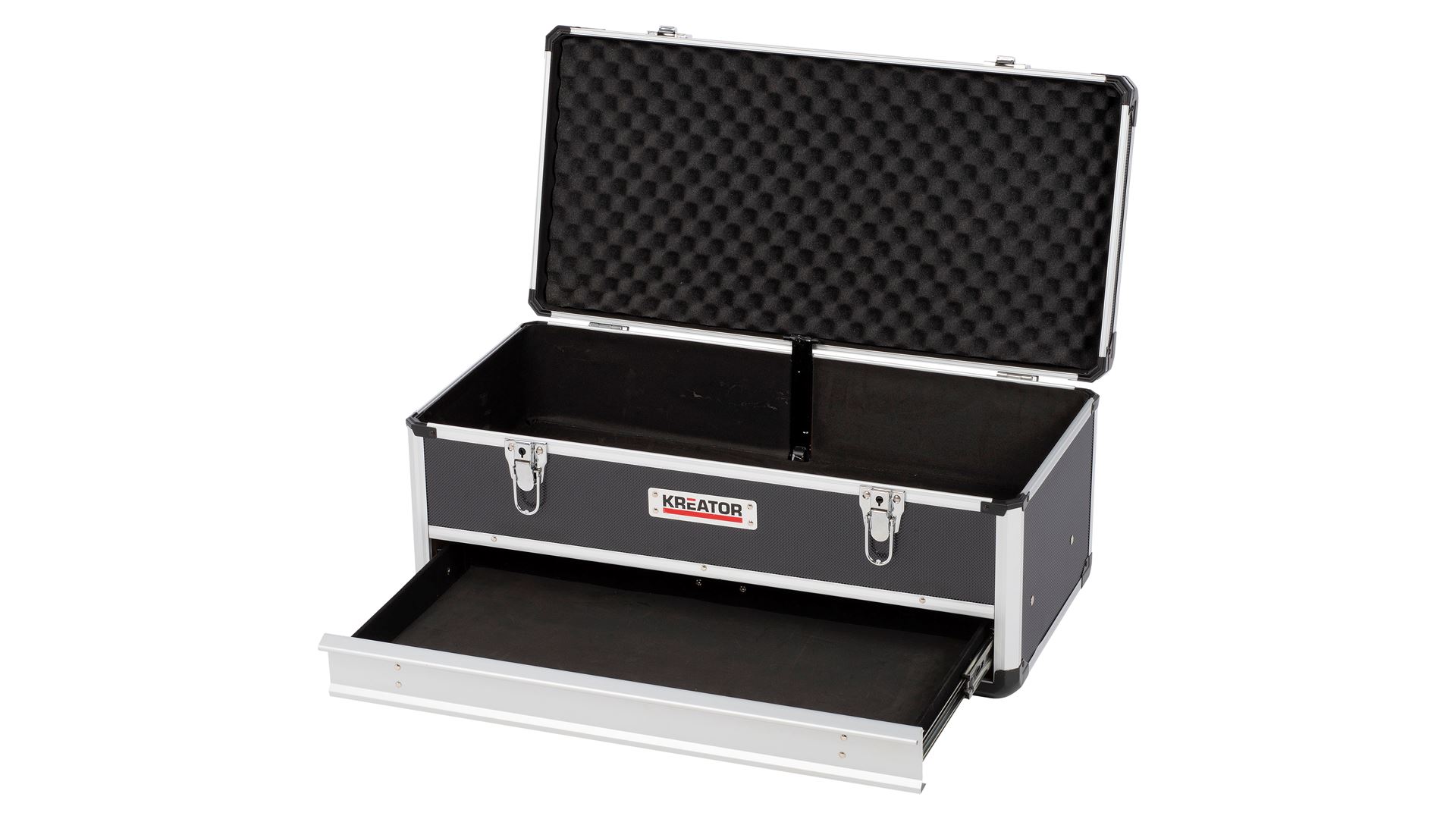 KRT640603B Maleta de aluminio con cajón 620x255x300m 1 cajón