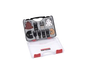 KRT990050 Juego accesorios multiherramientas 3x hoja de sierra 12x papel de lija
