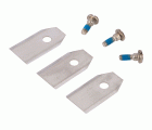 POWACG9101 Cuchillas y tornillos de robot cortacésped 3 uds.