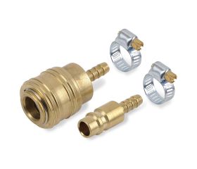 POWAIR0265 Acoplador rapido+euro manguera 2pzs
