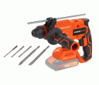 POWDP15630 Martillo percutor sin cepillos 20V - excl. batería y cargador - 5 acc.