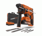 POWDP15640 Martillo percutor set 20V- incl. batería 20V 2.0Ah y cargador - 5 acc.