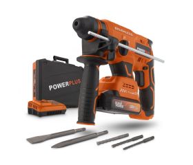 POWDP15640 Martillo percutor set 20V- incl. batería 20V 2.0Ah y cargador - 5 acc.