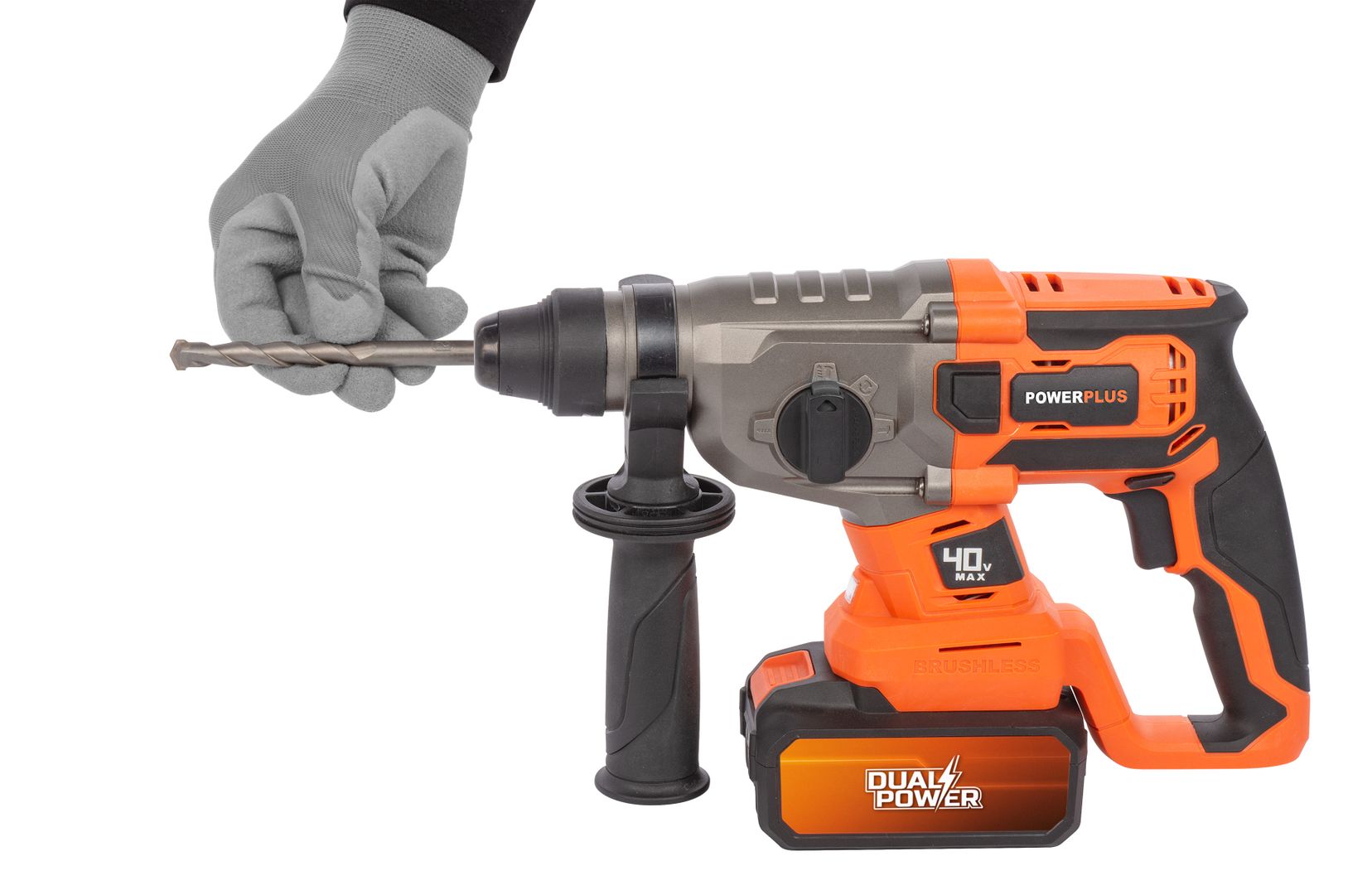 POWDP15680 Martillo percutor sin cepillos 40V - excl. batería y cargador - 5 acc.
