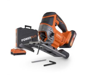 POWDP25310 Sierra de vaivén 20V - incl. batería 20V 2.0Ah y cargador- 2 acc.