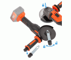 POWDP35170 Amoladora angular sin cepillos 40V Ø 125mm - excl. batería y cargador