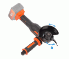 POWDP35170 Amoladora angular sin cepillos 40V Ø 125mm - excl. batería y cargador