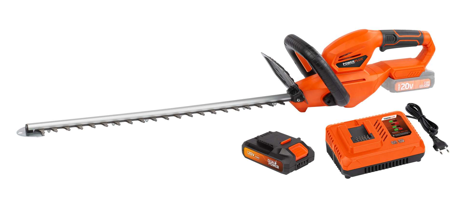 POWDPG75320 Cortasetos 20V 20V 580mm - incl. batería 20V 2.0Ah y cargador