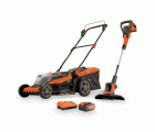 POWDPG75621 Juego de herramientas de jardín sin cepillos 2 artículos - incl. batería 2x20V 5.0/2.5Ah y cargador - 1 acc.