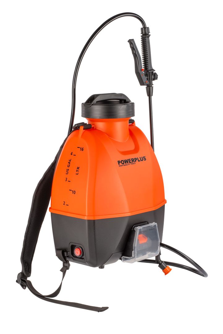 POWDPG80460 Sulfatadora previa presión mochila 20V 16L - excl. batería y cargador - 4 acc.