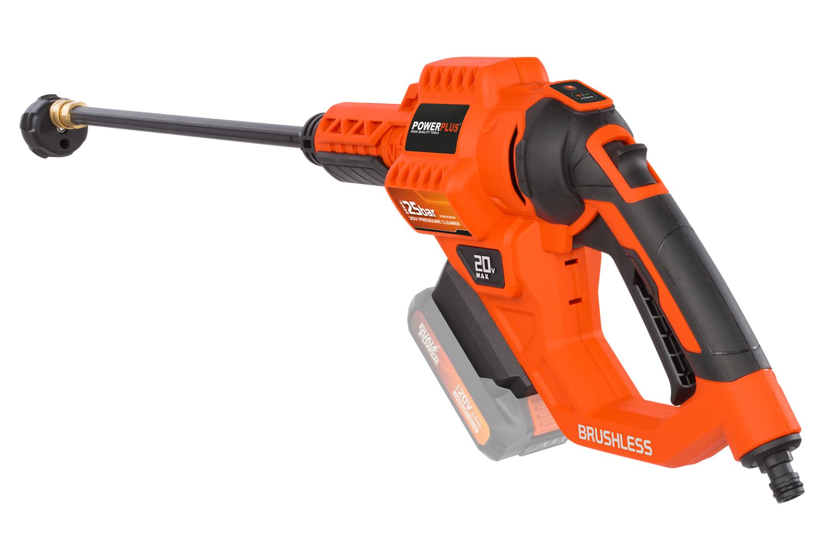 POWDPG80620 Hidrolimpiadora sin cepillos 20V - excl. batería y cargador