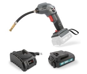 POWEBACS1 Bomba de aire 18V - incl. batería 18V 1.5Ah y cargador - 3 acc.