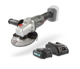 POWEBAGS1 Amoladora angular 18V - incl. batería 18V 1.5Ah y cargador - 3 acc.