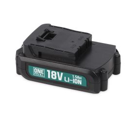 POWEBAGS1 Amoladora angular 18V - incl. batería 18V 1.5Ah y cargador - 3 acc.