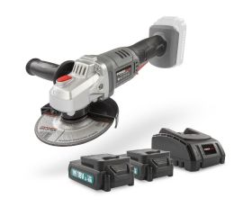 POWEBAGS2 Amoladora angular 18V - incl. 2 baterías 18V 1.5Ah y cargador - 3 acc.