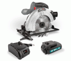 POWEBCSS1 Sierra Circular 18V Ø 165mm - incl. batería 18V 1.5Ah y cargador - 1 acc.