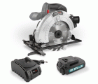 POWEBCSS1 Sierra Circular 18V Ø 165mm - incl. batería 18V 1.5Ah y cargador - 1 acc.