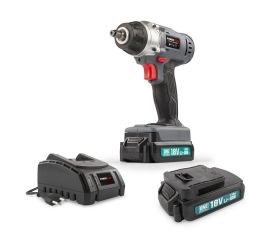 POWEBIWS2 Llave de impacto 18V 160Nm- incl. 2 baterías 18V 1.5Ah y cargador