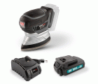POWEBMSS1 Lijadora de mano 18V - incl. batería 18V 1.5Ah y cargador - 6 acc.