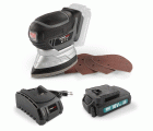POWEBMSS1 Lijadora de mano 18V - incl. batería 18V 1.5Ah y cargador - 6 acc.