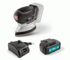 POWEBMSS3 Lijadora de mano 18V - incl. batería 18V 3.0Ah y cargador - 6 acc.