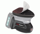 POWEBMSS3 Lijadora de mano 18V - incl. batería 18V 3.0Ah y cargador - 6 acc.