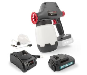 POWEBPSS1 Pistola de pintura 18V 1000ml - incl. batería 18V 1.5Ah y cargador