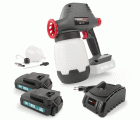 POWEBPSS2 Pistola de pintura 18V 1000ml - incl. 2 baterías 18V 1.5Ah y cargador