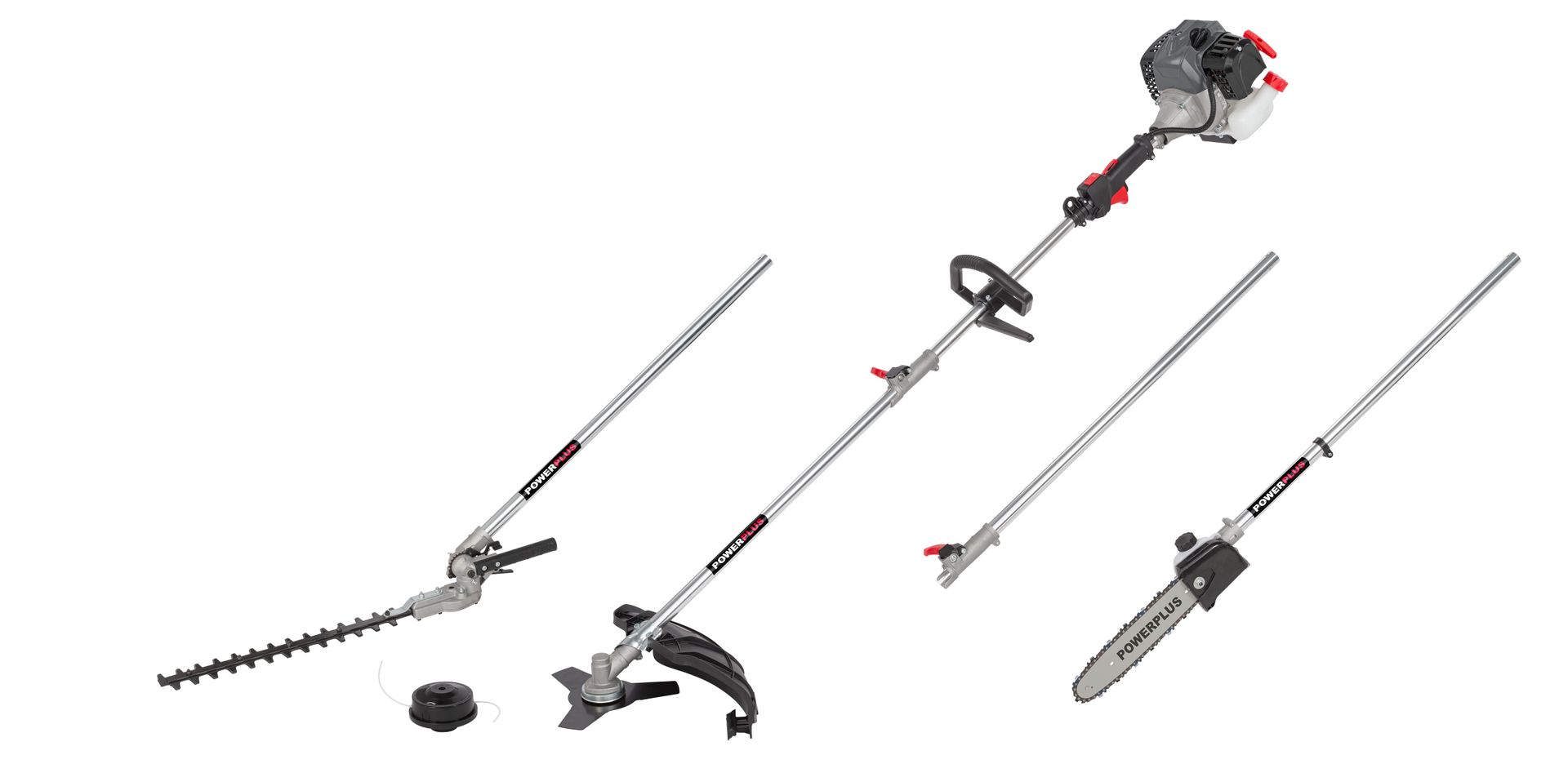 POWEG8050 Multiherramienta de jardín  4-en-1 42.7cc - 3 acc.