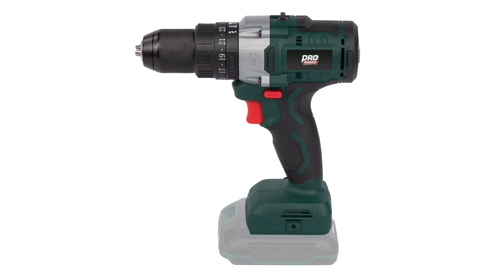 POWPB10200 Destornillador - taladradora de impacto sin cepillos 20V 100Nm - excl. batería y cargador