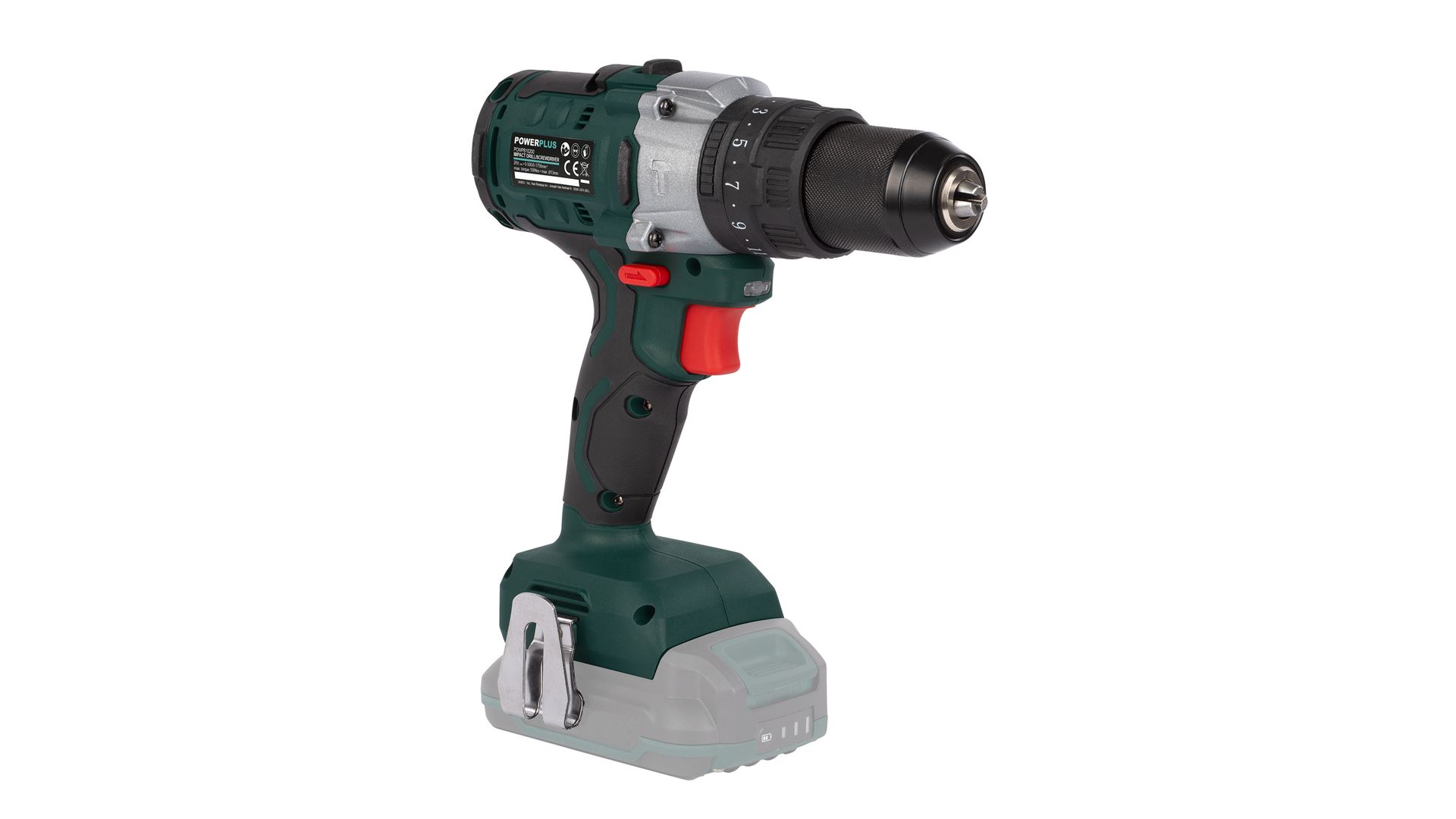 POWPB10200 Destornillador - taladradora de impacto sin cepillos 20V 100Nm - excl. batería y cargador