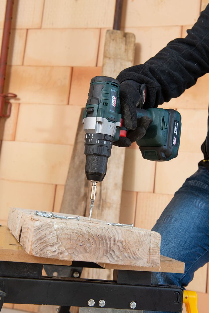 POWPB10200 Destornillador - taladradora de impacto sin cepillos 20V 100Nm - excl. batería y cargador