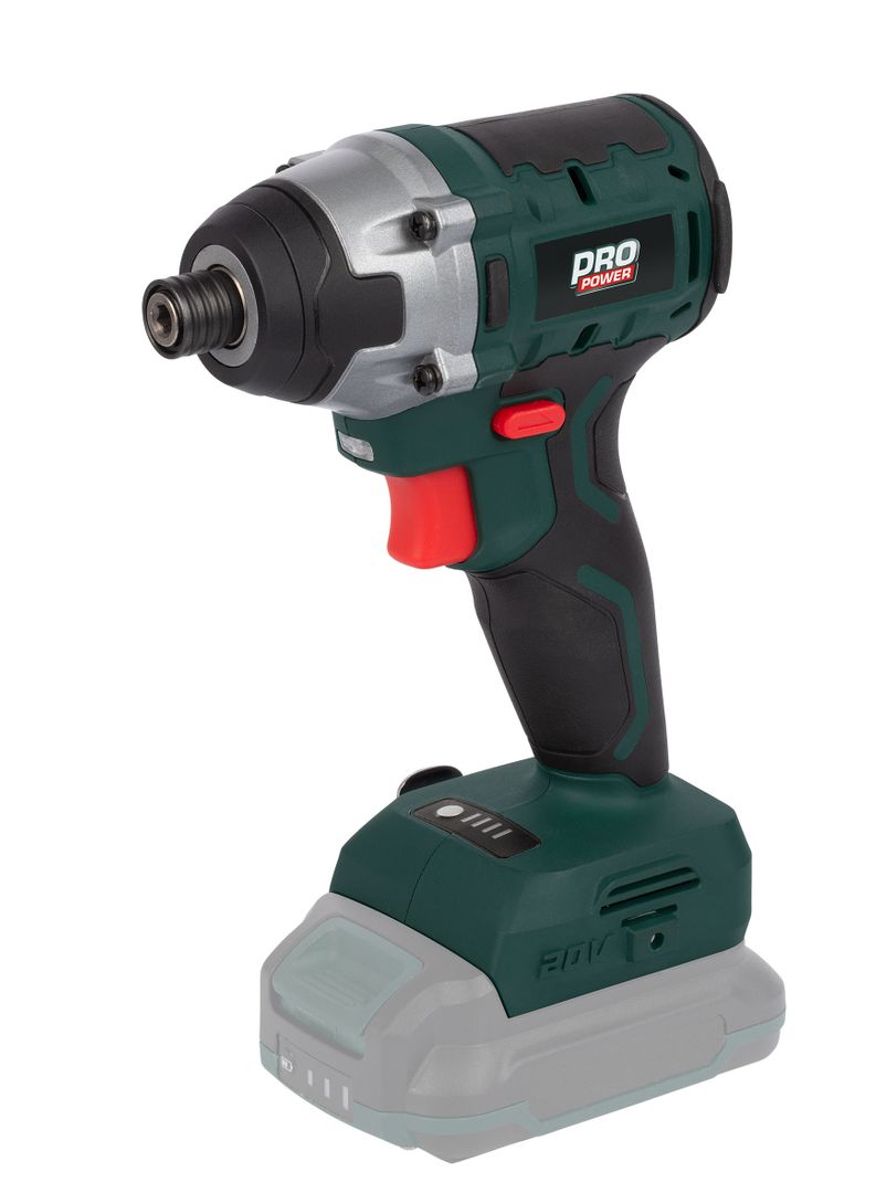 POWPB10500 Atornillador de impacto sin cepillos 20V - excl. batería y cargador